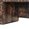 70"Classic and Traditional Executive Desk with Metal Edge Trim ,Writing Desk with 2 file drawers,USB Ports and Outlets,Desk with Hidden Compartment fo